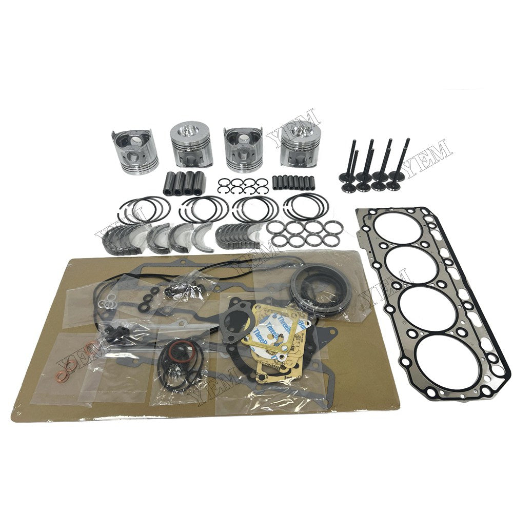 4TNE86 Piston W Ring Kit Gasket Set Main Connecting rod bearings Set Valve Train For Yanmar