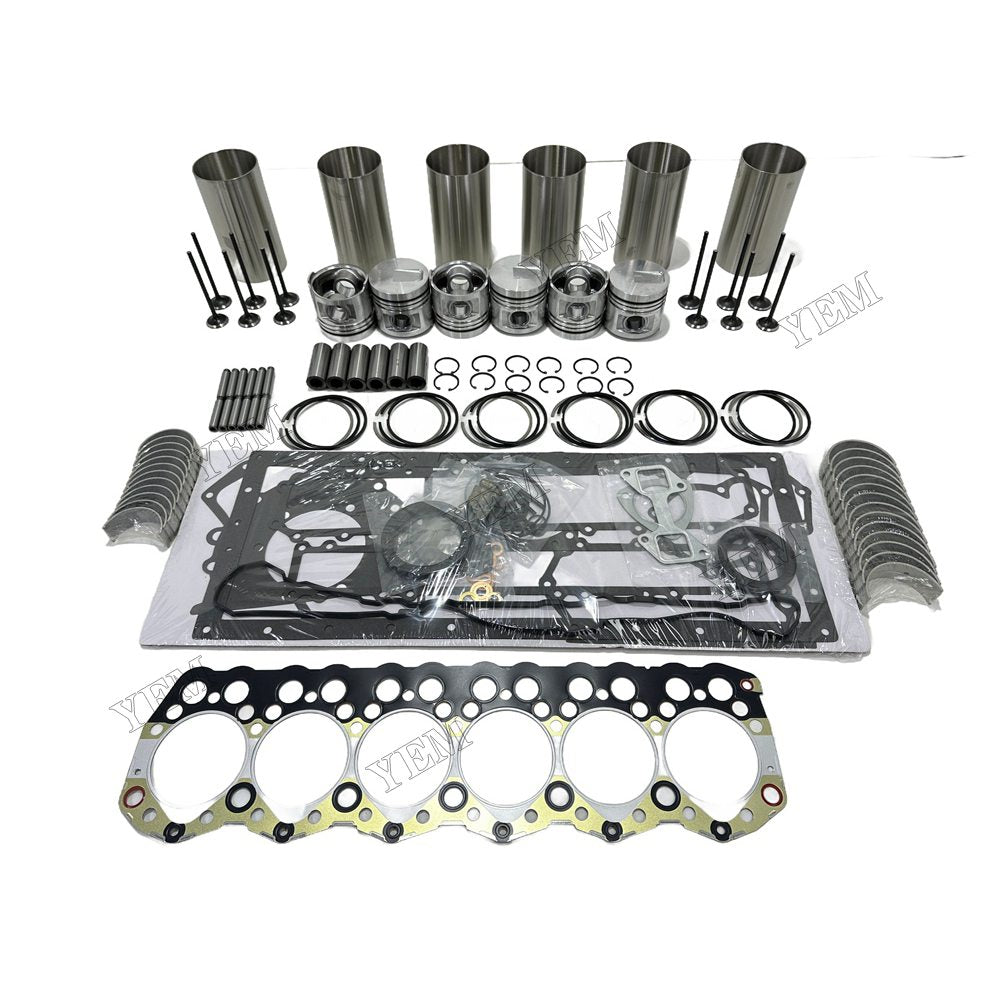 Engine Overhaul Kit Main And Rod bearings Gasket Set Valve Guide For Mitsubishi S6S Engine Foe Mitsubishi