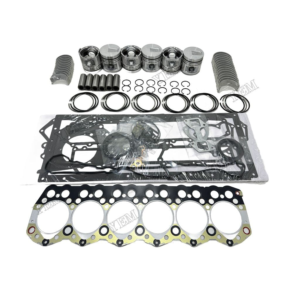 S6E2 Piston and piston ring set Gasket kit main and connecting rod bearings For Mitsubishi Foe Mitsubishi