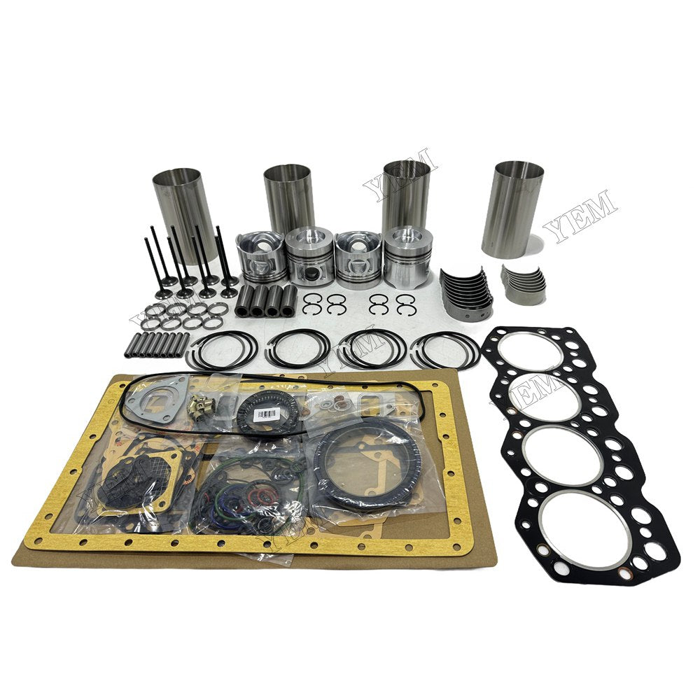 Overhaul Rebuild Kit Gasket Main and Connecting rod bearings Valve Kit For Mitsubishi S4K Engine Foe Mitsubishi