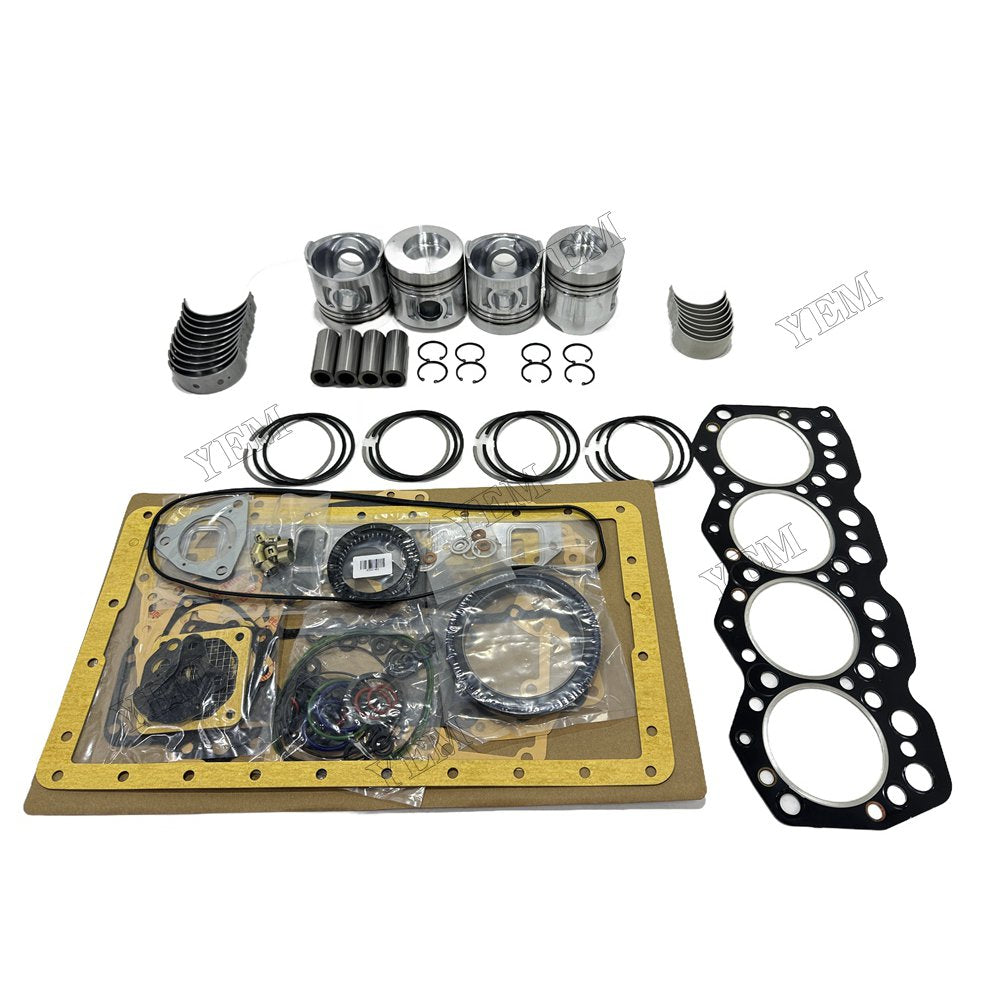 Piston and piston ring set Gasket kit main and connecting rod bearings For Mitsubishi S4K Engine Foe Mitsubishi