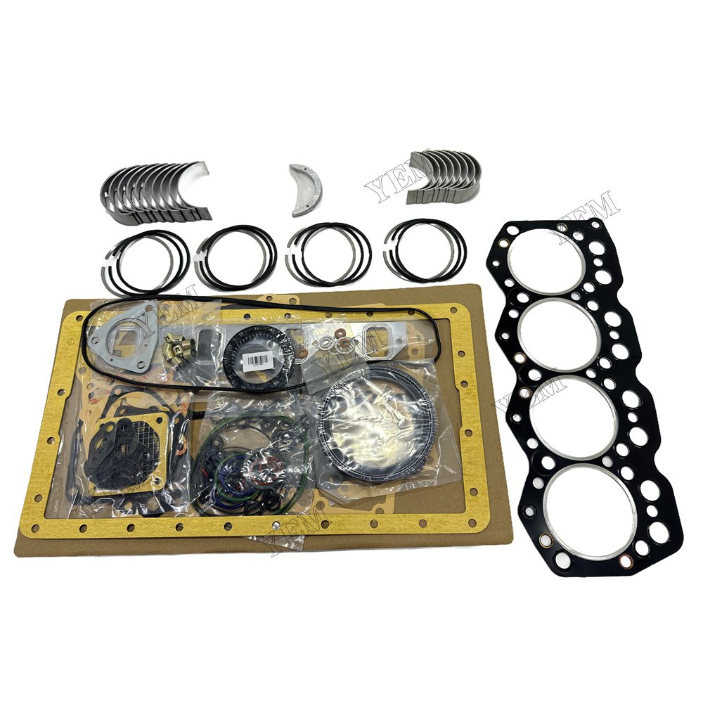 Piston ring set Gasket kit Crankshaft and Rod Bearings Set For Mitsubishi S4K Engine