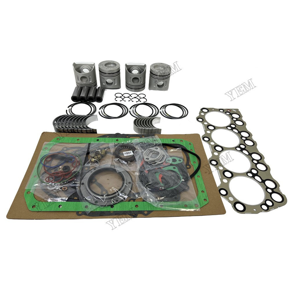 4D31 Piston and piston ring set Gasket kit main and connecting rod bearings For Mitsubishi