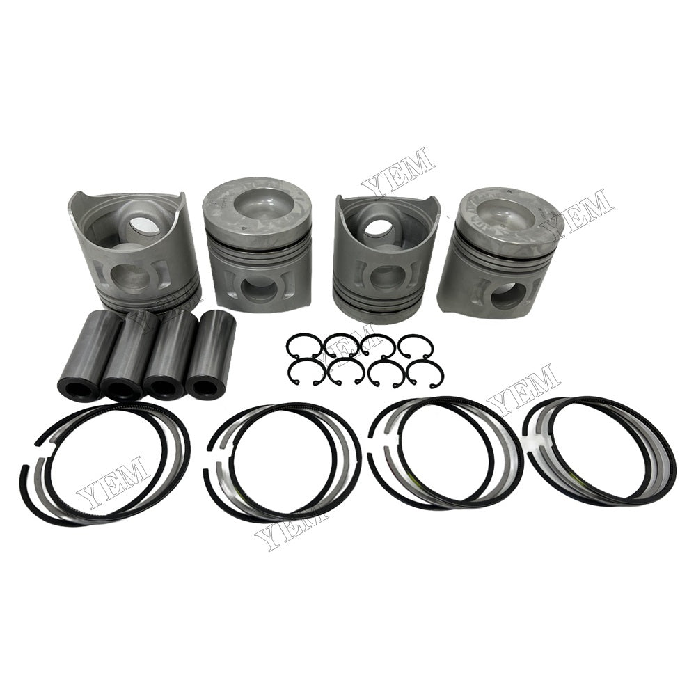 Piston and piston ring set For Mitsubishi 4D31 Engine