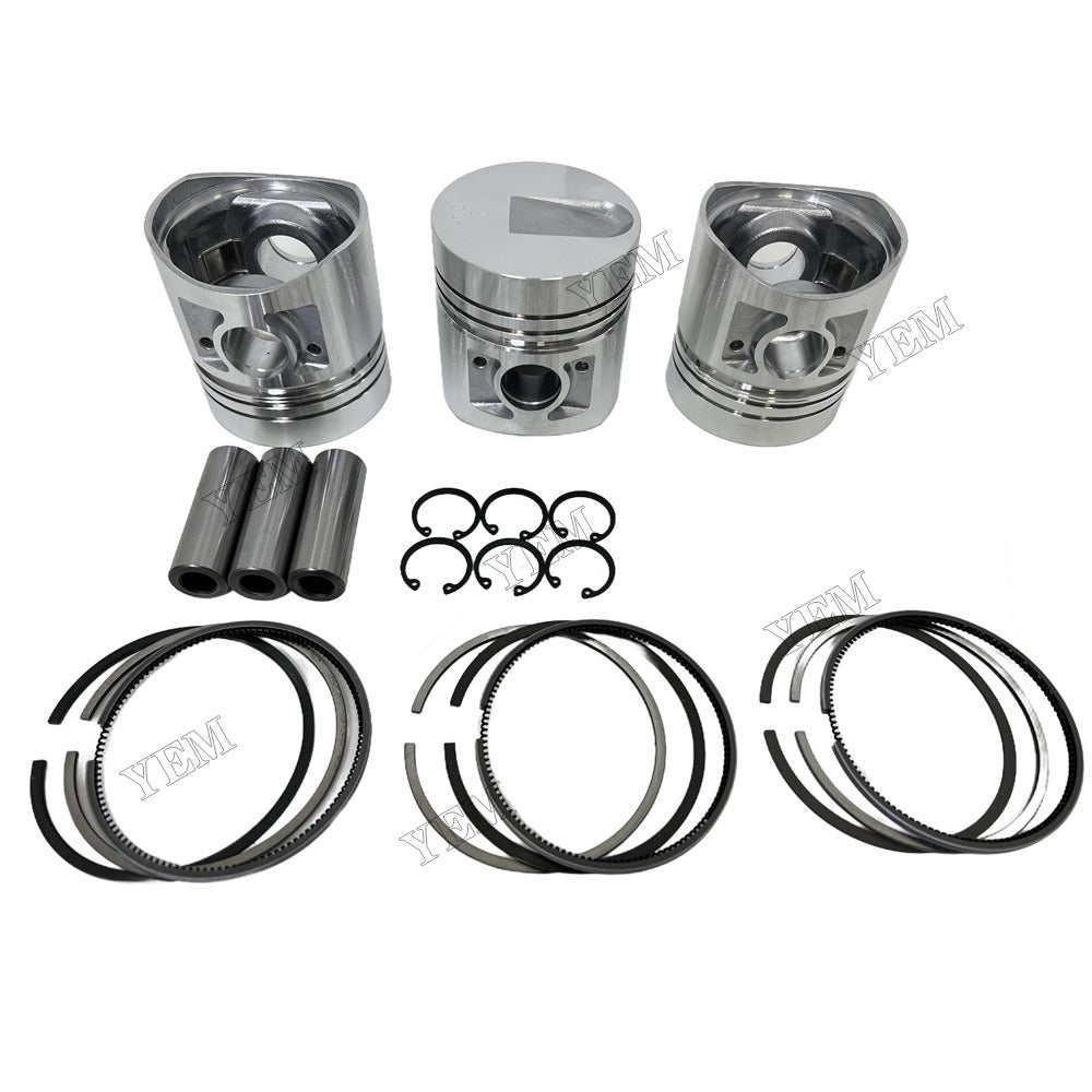 Piston and piston ring set For Mitsubishi S3E9 Engine Foe Mitsubishi