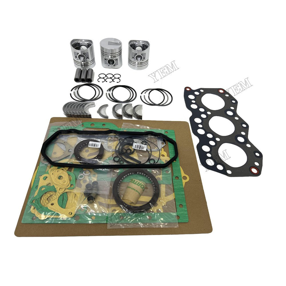 S3E Piston With ring set Gasket kit main and connecting rod bearings Set For Mitsubishi