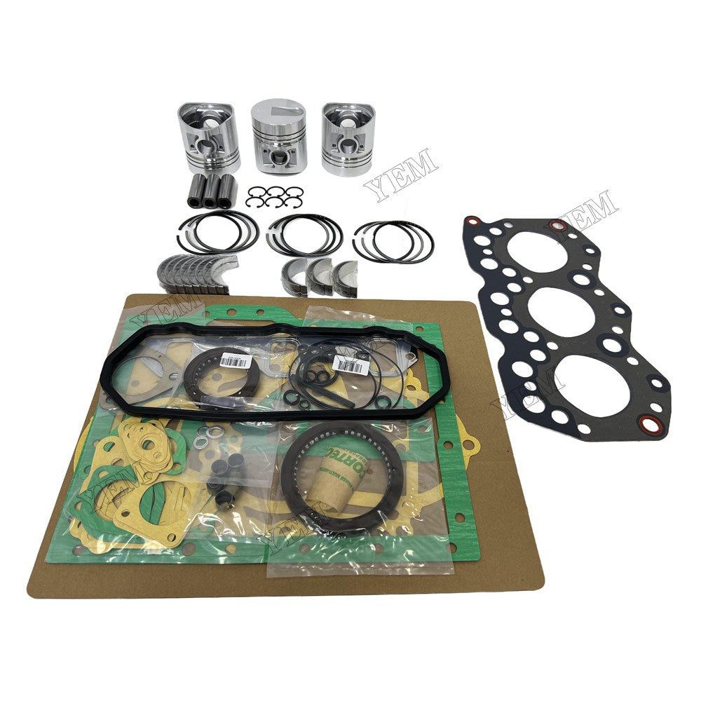 Piston and piston ring set Gasket kit main and connecting rod bearings For Mitsubishi S3E Engine