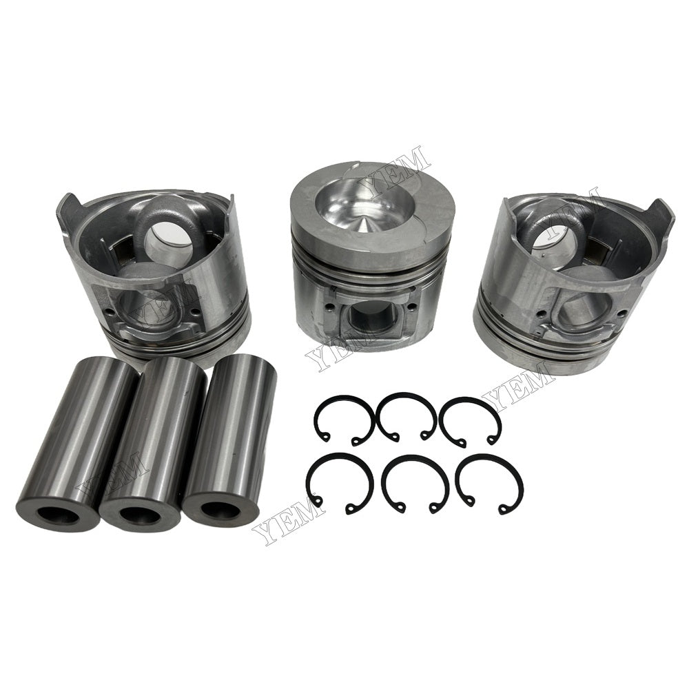 Piston and piston ring set For Komatsu 3D95 Engine