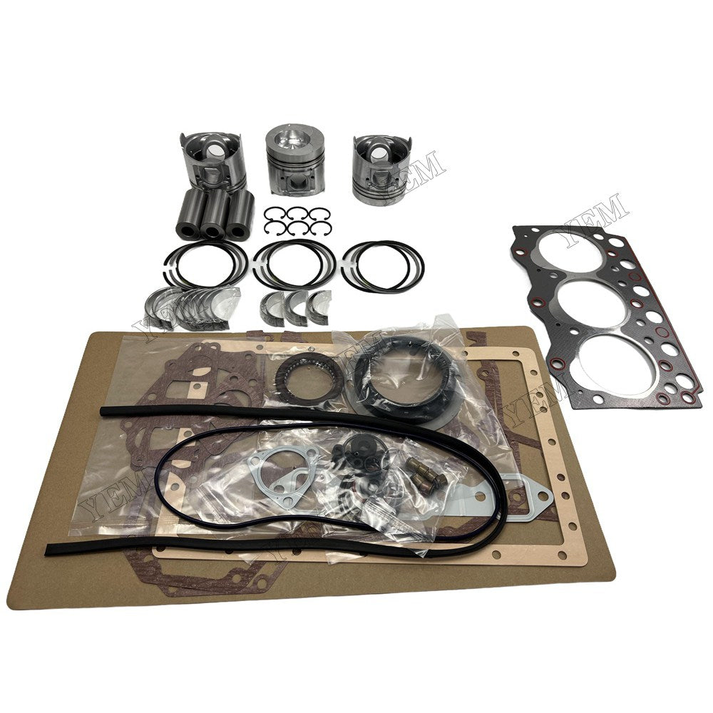 3D95 Piston and piston ring set Gasket kit main and connecting rod bearings For Komatsu