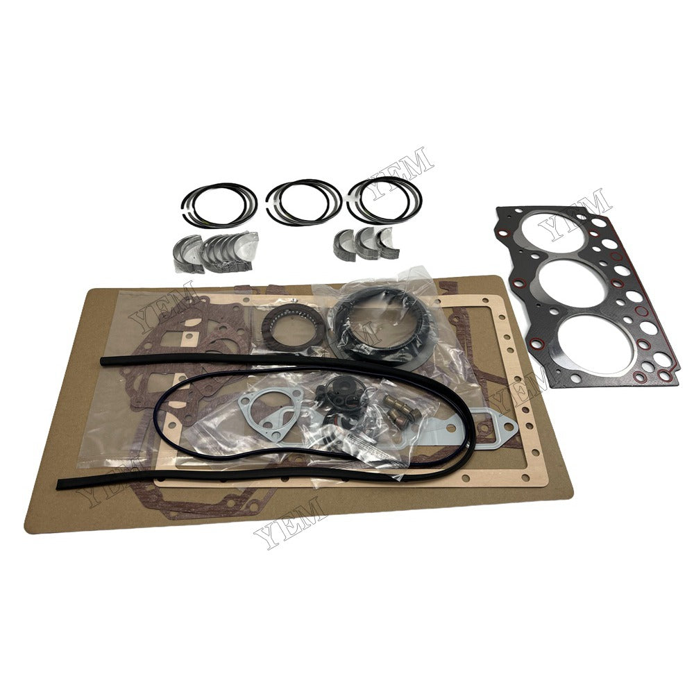 Piston ring set Gasket kit main and connecting rod bearings For Komatsu 3D95 Engine