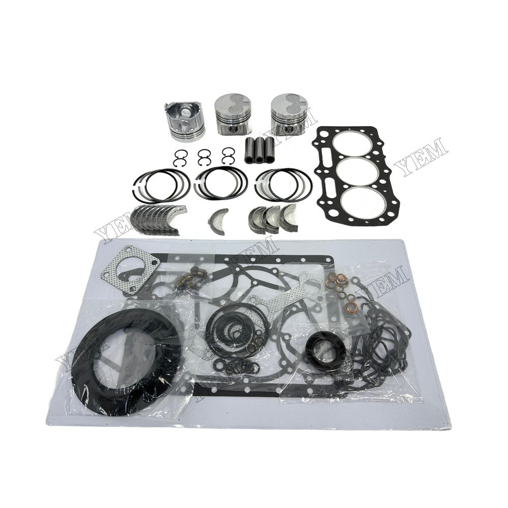 Piston With ring set Gasket kit main and connecting rod bearings Set For Perkins S773L Engine Foe Shibaura
