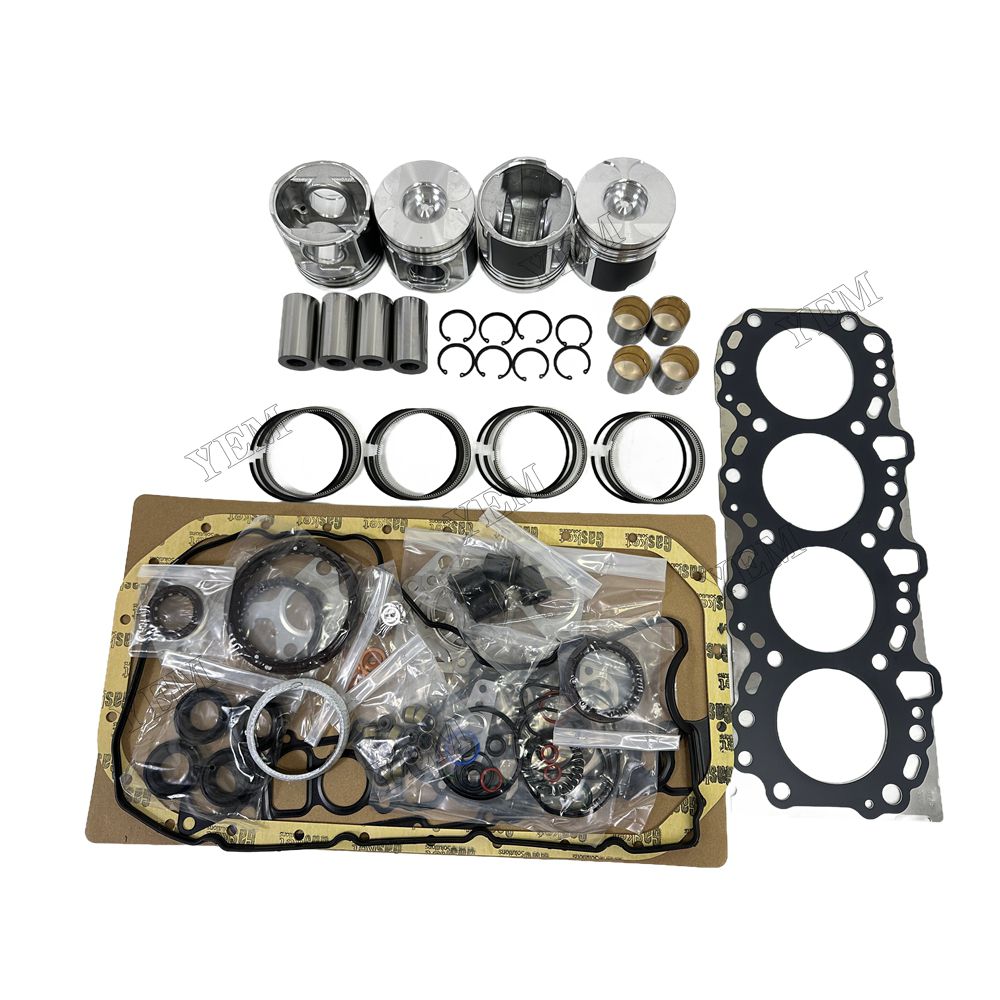 2KD Piston and piston ring set Gasket kit main and connecting rod bearings For Toyota Foe Toyota