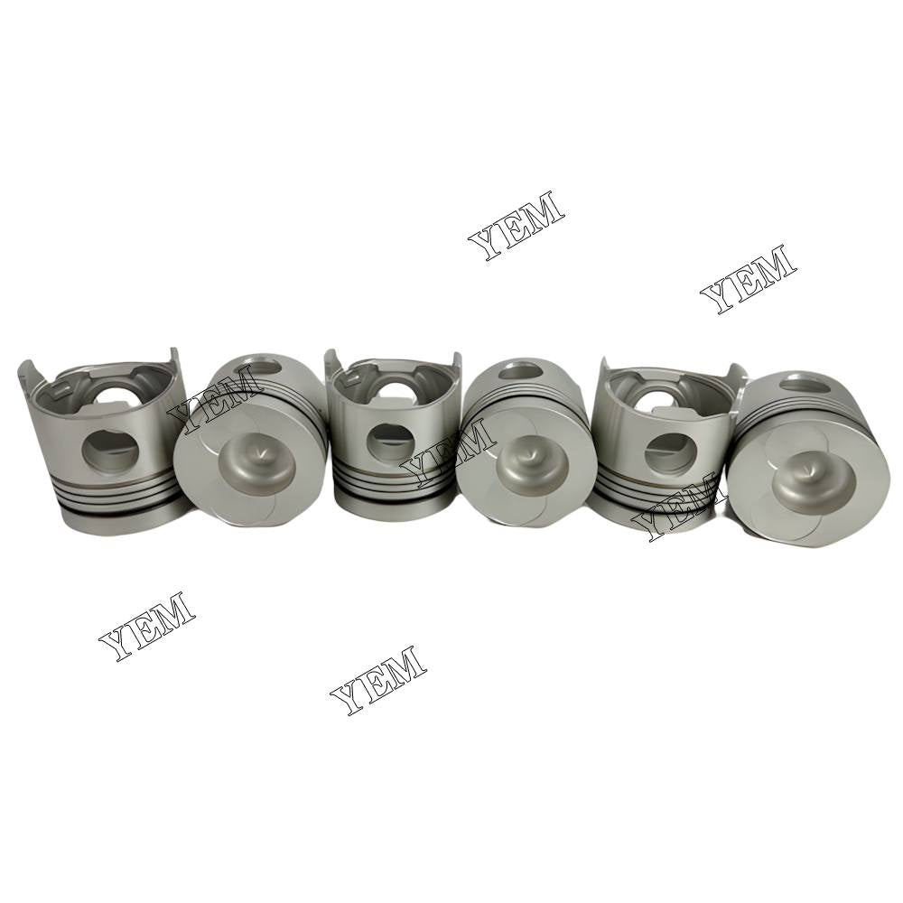 YEM Parts 6X 13216-1370 Piston std size 124mm For Hino EM100 diesel engine Engine For Hino