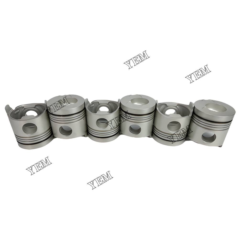 YEM Parts 6X 13216-1370 Piston std size 124mm For Hino EM100 diesel engine Engine For Hino