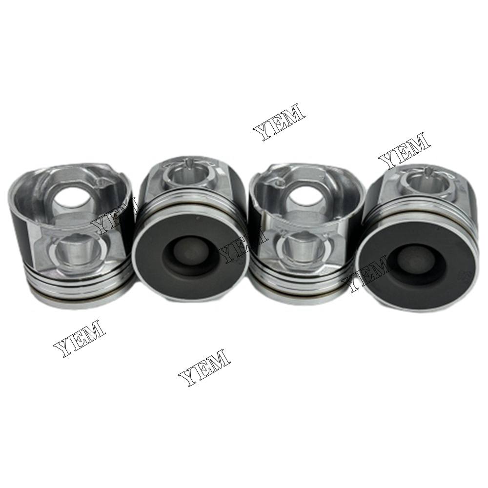 YEM Parts 4X Piston std size 95.4mm For Isuzu 4JK1 diesel engine spare parts