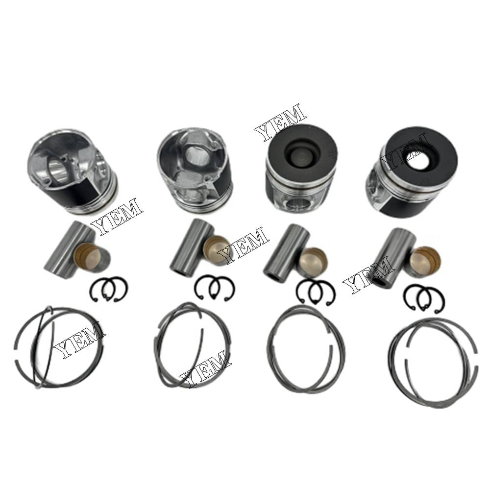 YEM Parts 4X Piston With Rings For Isuzu 4JK1 diesel engine spare parts