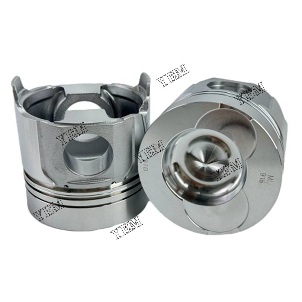 YEM Parts 4X Piston std size 100mm For Yanmar 4TN100 crawler excavator Engine For Yanmar