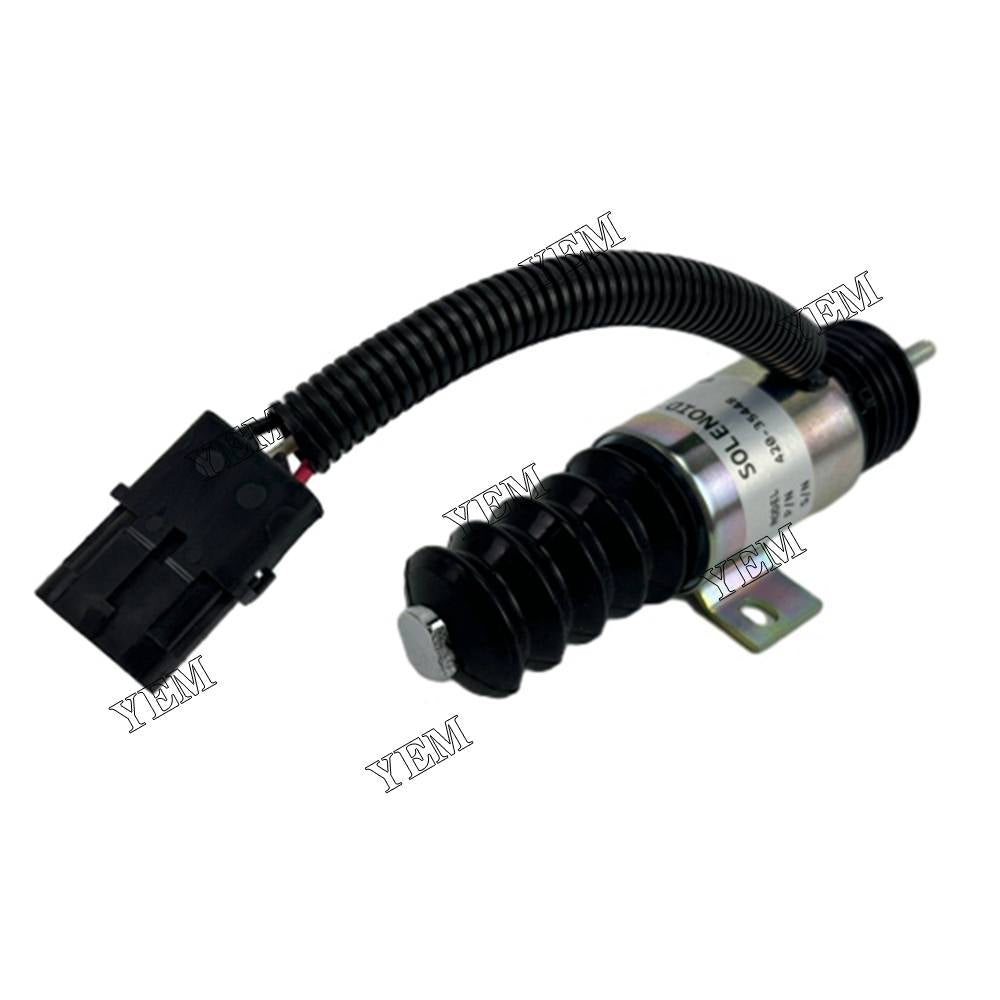 YEM Parts 420-35448 836664211 HD46647211 Fuel Shutoff Solenoid 12V Fo Skid Steer 930A YEMPARTS