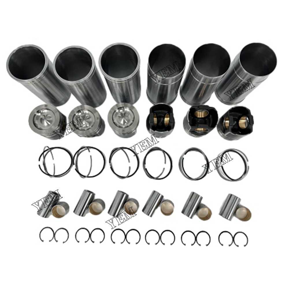 YEM Parts 6X Cylinder Liner Kit For John Deere 6090 diesel engine spare parts For John Deere