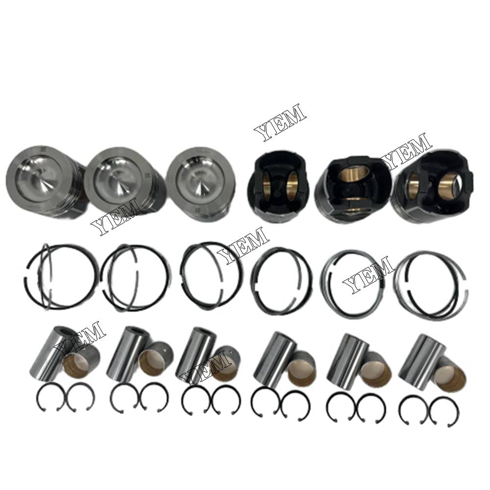 YEM Parts 6X RE529264 Piston Kit For John Deere 6090 diesel engine spare parts