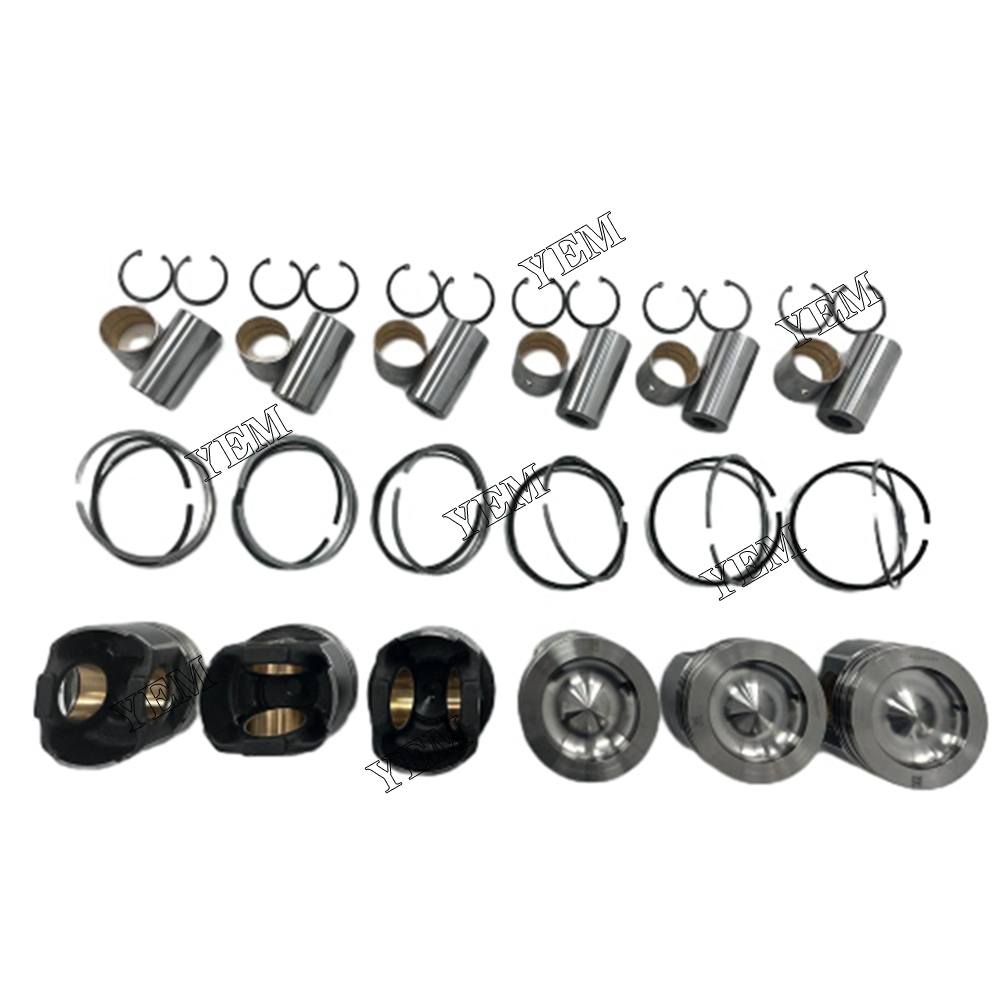 YEM Parts 6X RE529264 Piston Kit For John Deere 6090 diesel engine spare parts For John Deere