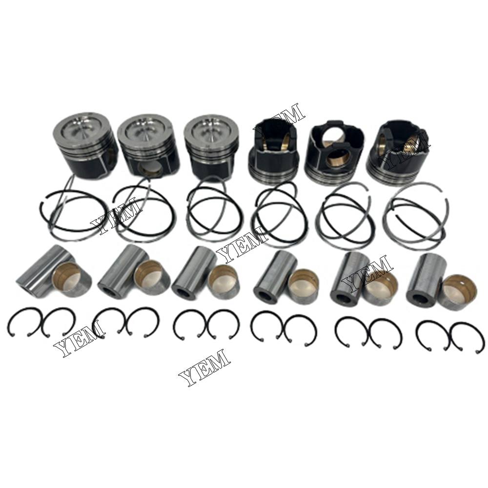 YEM Parts 6X RE529264 Piston Kit For John Deere 6090 diesel engine spare parts For John Deere