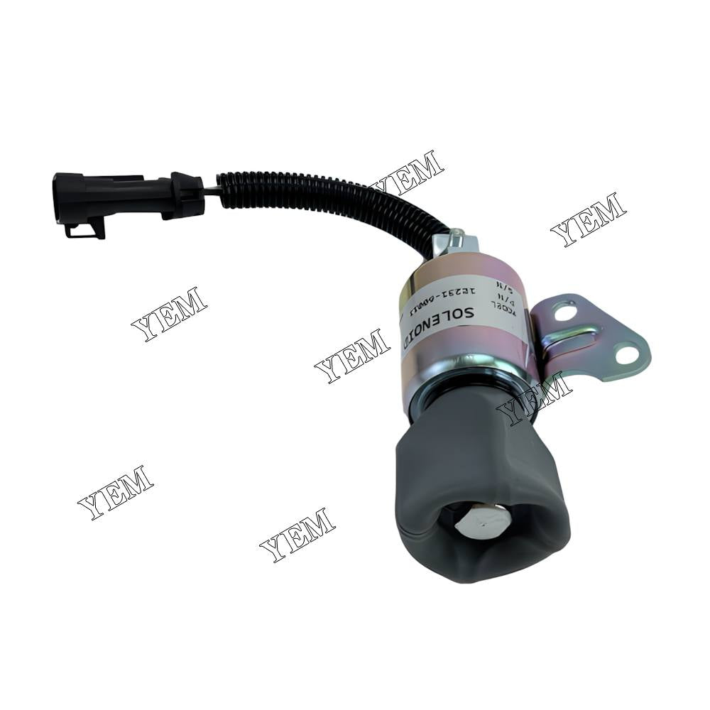 YEM Parts 1E231-60011 Solenoid Valve 12V For Kubota Z482 Gehlmax MB 048 excavator Engine For Kubota