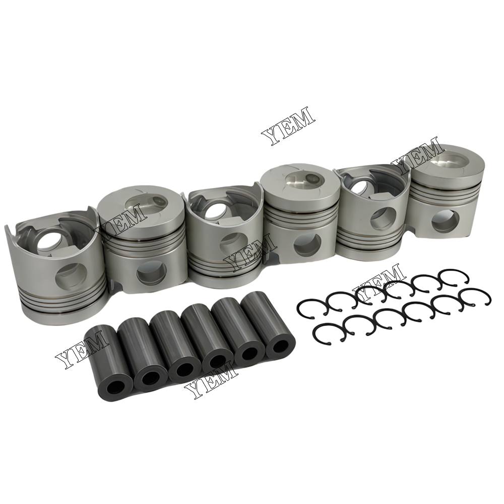 YEM Parts 6X 13216-2100 Piston std size 110mm For Hino H07C diesel engine Engine For Hino