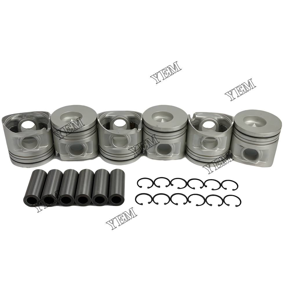 YEM Parts 6X ME072545 Piston STD 118mm For Mitsubishi 6D16 Hidromek HMK 300 LC excavator