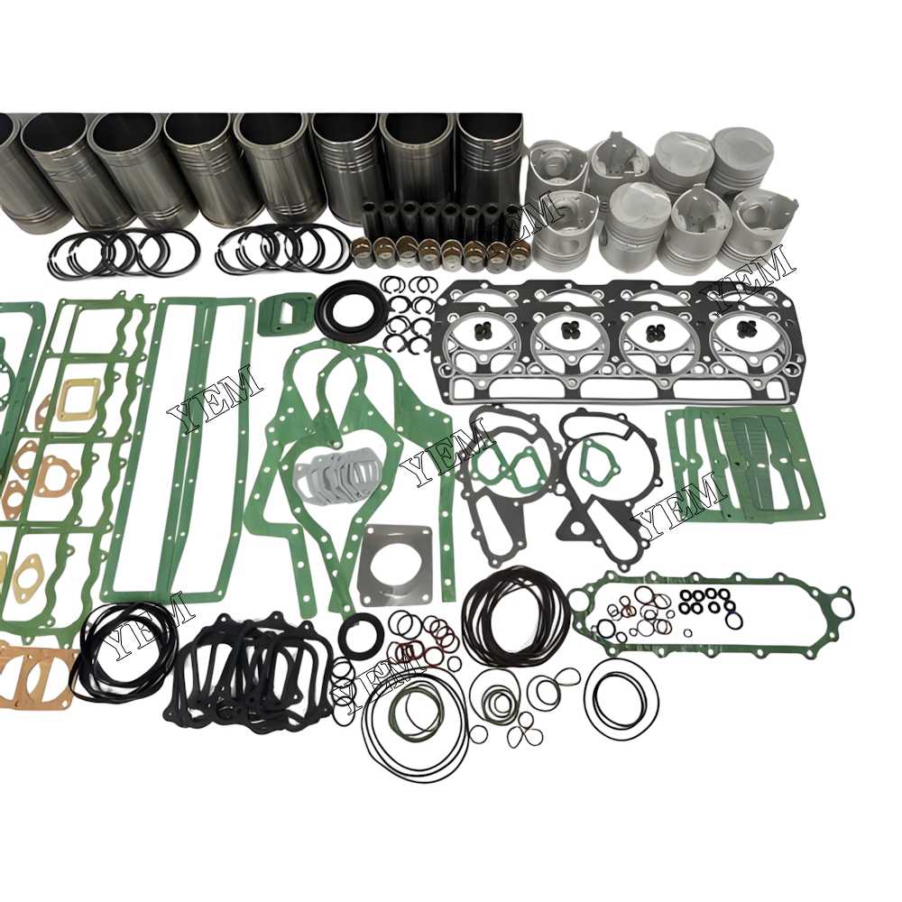 YEM Parts 8X Overhaul Kit With Gasket Set For Mitsubishi 8DC2 Engine For Mitsubishi
