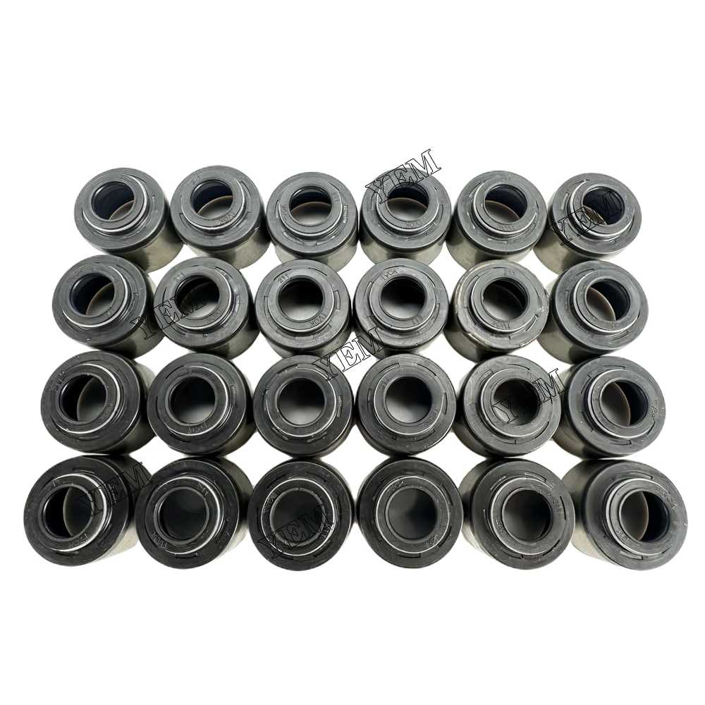 YEM Parts 12X Valve Oil Seal For Mitsubishi S6A industrial engine Engine