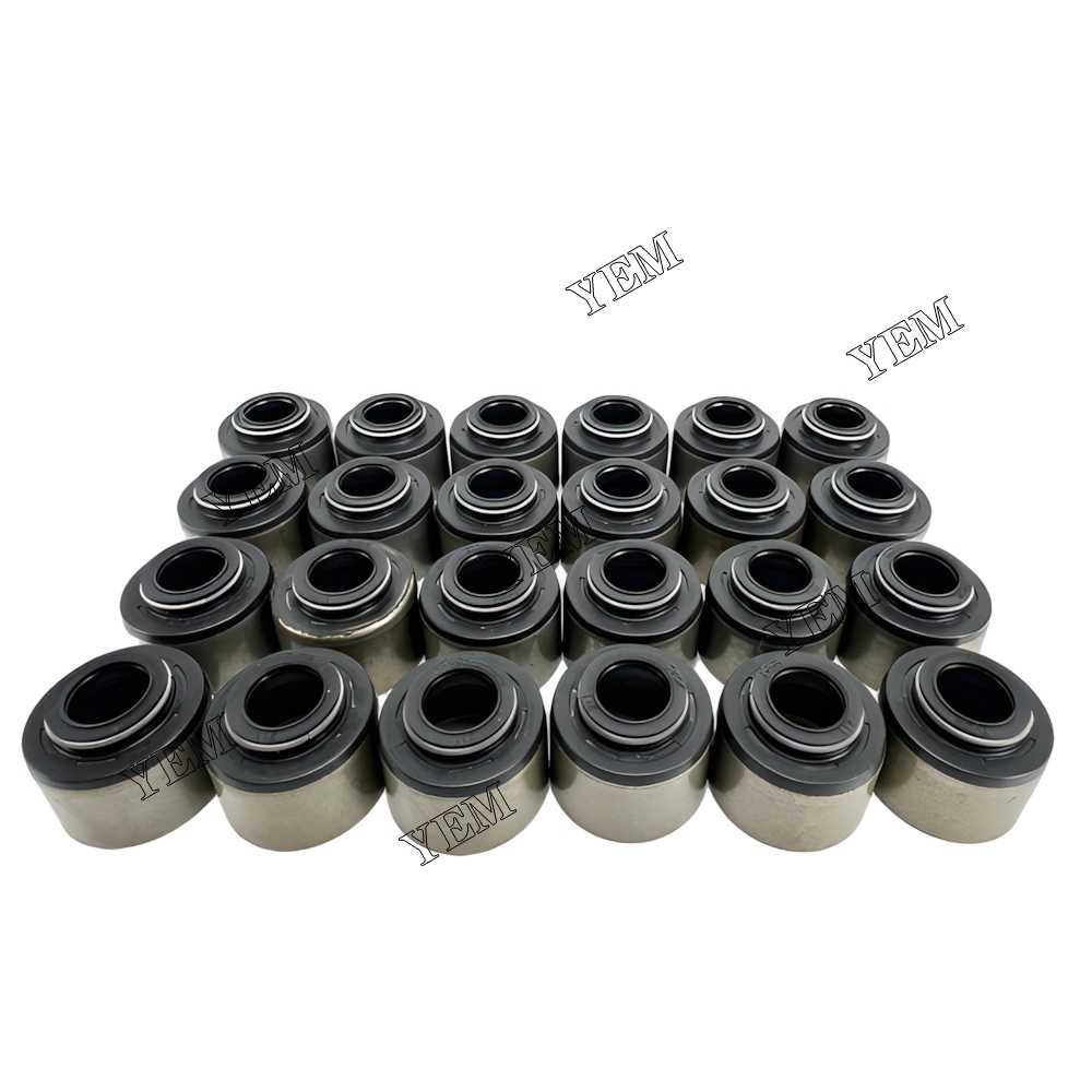 YEM Parts 12X Valve Oil Seal For Mitsubishi S6A industrial engine Engine For Mitsubishi