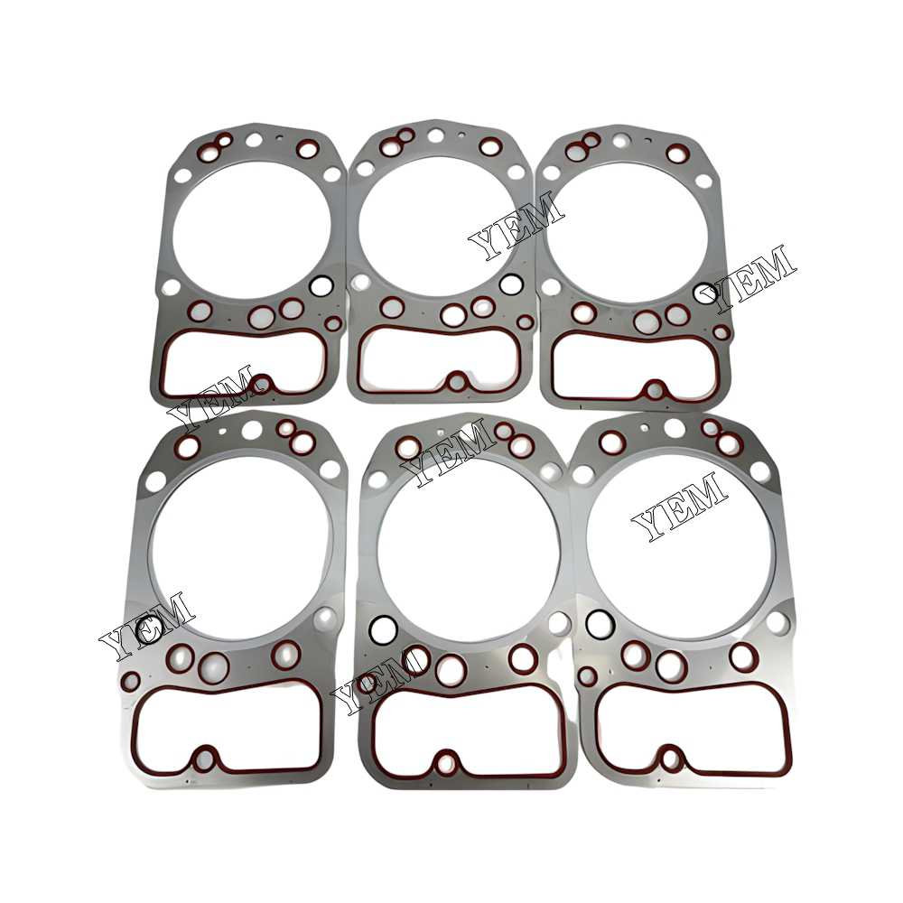 YEM Parts Head Gasket 168mm For Mitsubishi S6A industrial engine Engine