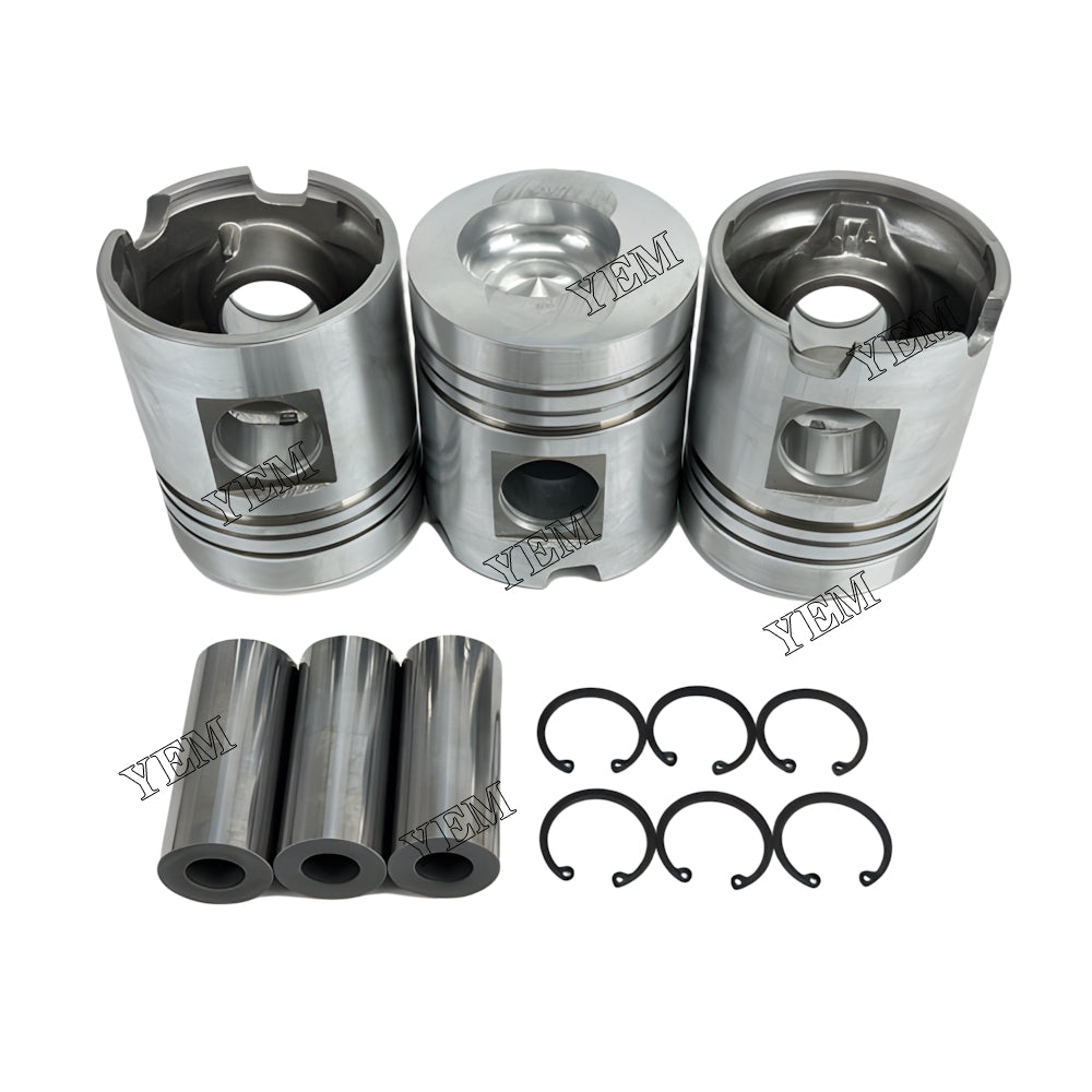 YEM Parts 3X 2233361 Piston std size 100mm For Deutz F3L912 Atlas 1204 M excavator Engine For Deutz