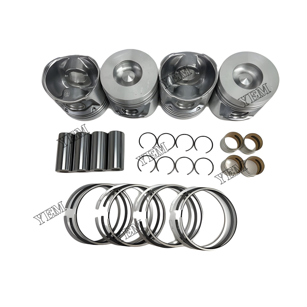 YEM Parts 4X 4300321 Piston With Rings For Deutz TD2011L04 Engine For Deutz
