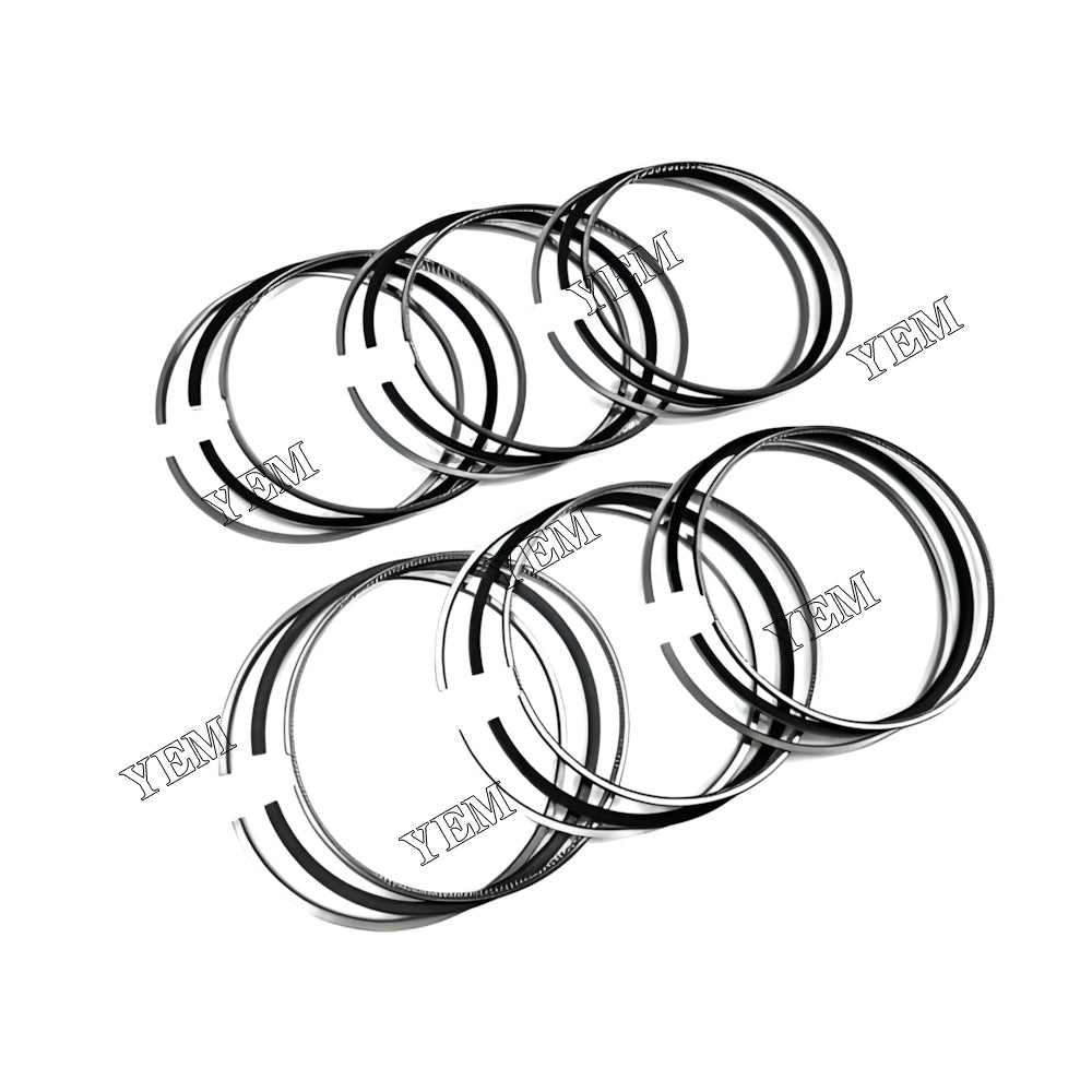YEM Parts 6X 6218-71-4110 Piston Rings Set 170mm For Komatsu 6D170 mobile reclaimer Engine For Komatsu