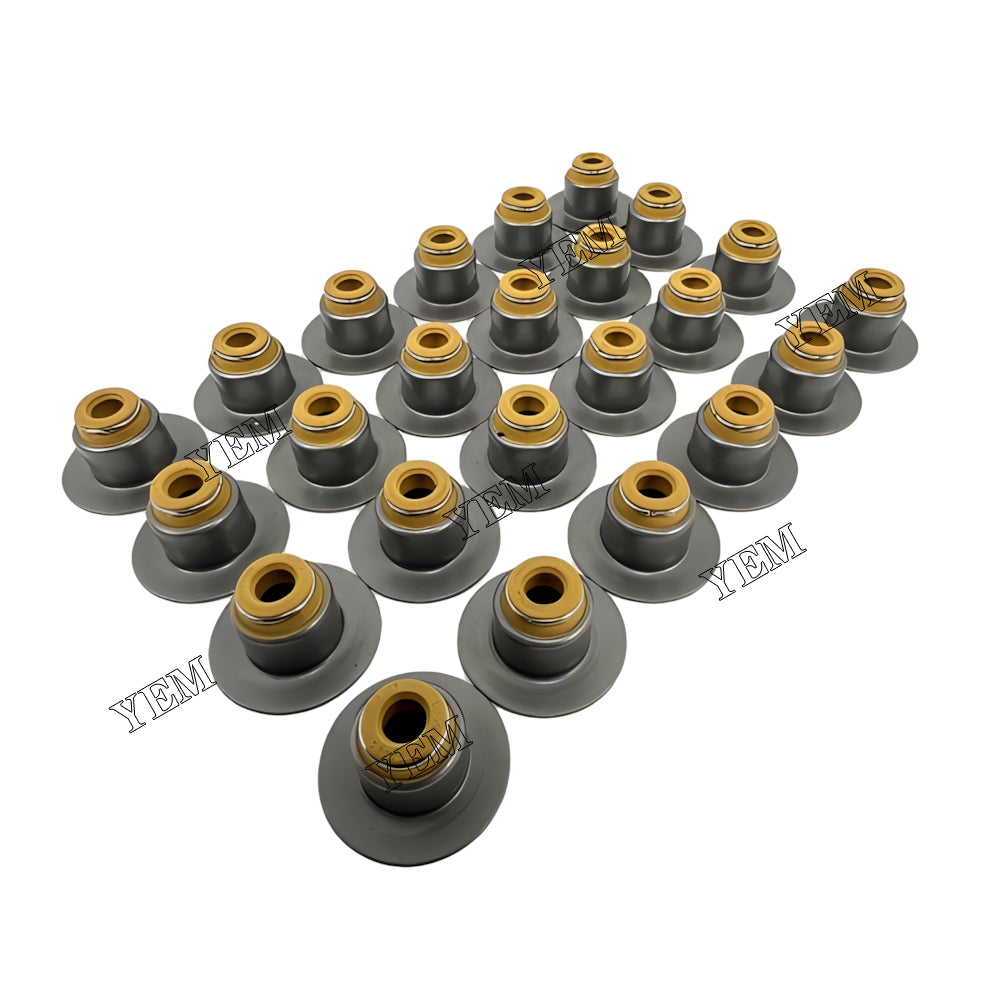 YEM Parts 24X Valve Oil Seal For Cummins QSB5.9 Linde H 160/1200 D Blade forklift Engine For Cummins