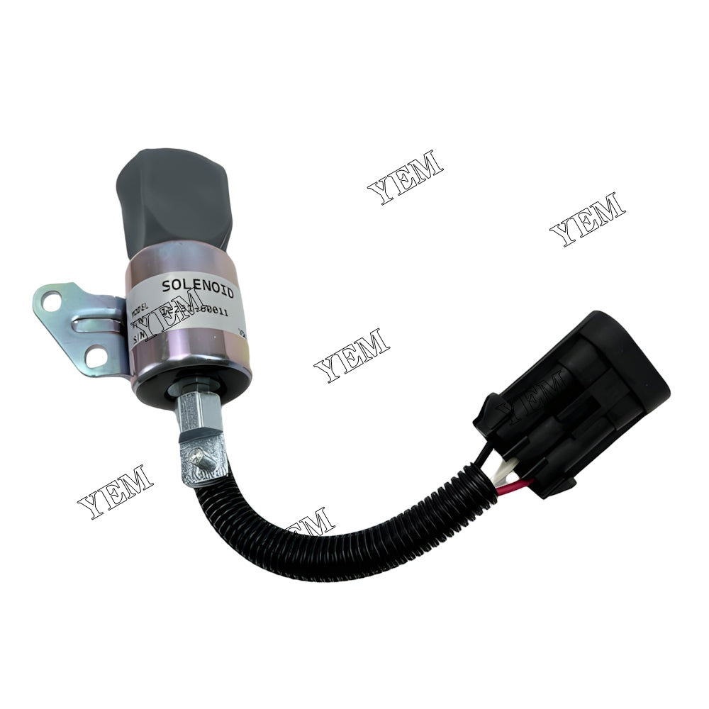 YEM Parts 12V Fuel ShutDown Solenoid 1E231-60011 for Kubota Engine V2203 D722 D902 Z482