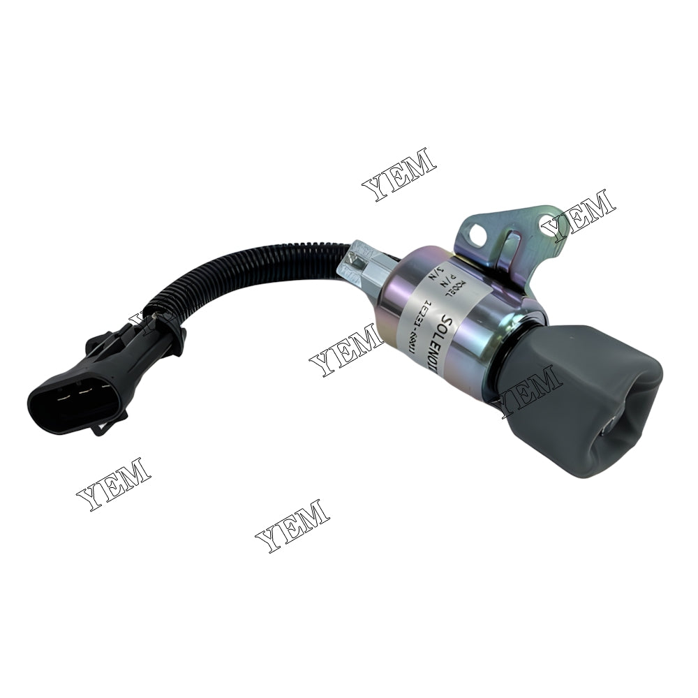 YEM Parts 12V Fuel ShutDown Solenoid 1E231-60011 for Kubota Engine V2203 D722 D902 Z482 For Doosan