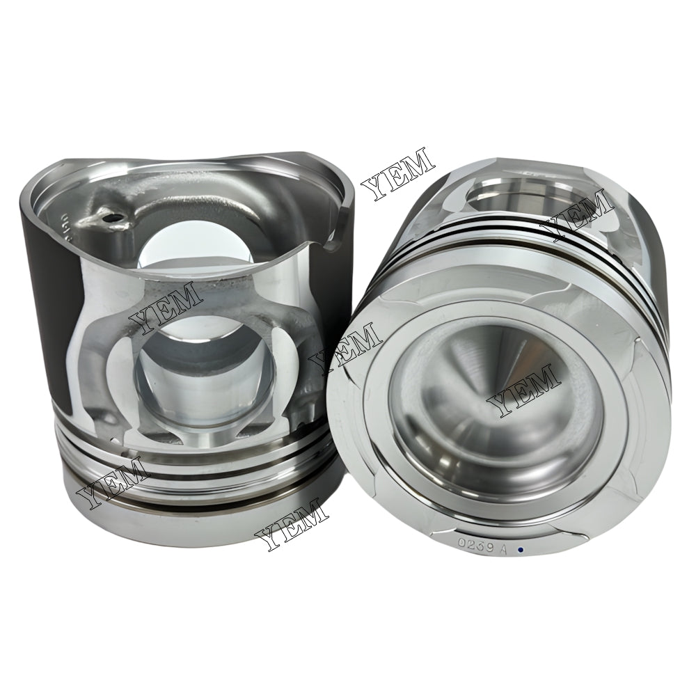 YEM Parts 6X 0239A Piston std size 100mm For Doosan DL06 DX 140 W excavator Engine For Doosan
