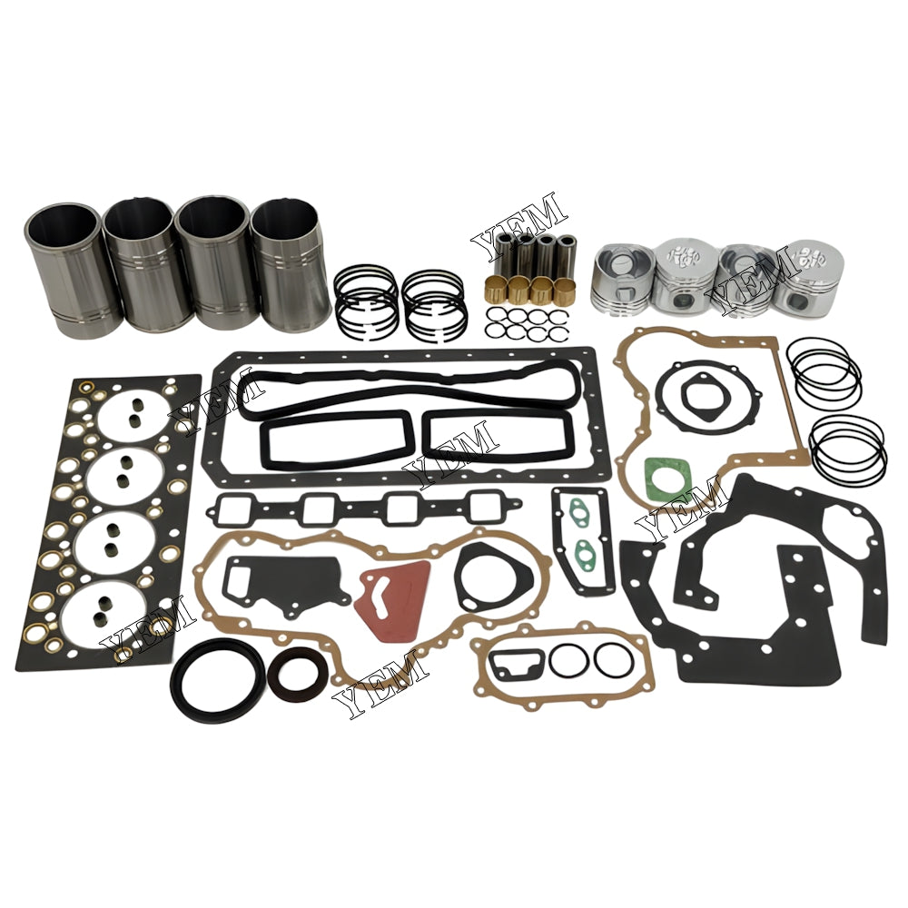 YEM Parts 4X Overhaul Kit With Gasket Set For YUNNEI YN38GBZ Engine For YUNNEI