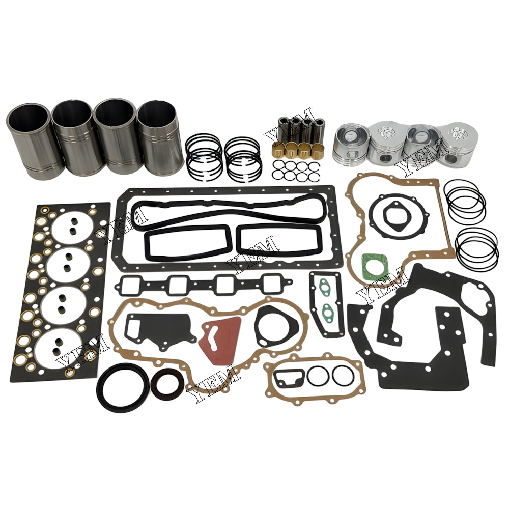 YEM Parts 4X Overhaul Kit With Gasket Set For YUNNEI YN38GBZ Engine For YUNNEI