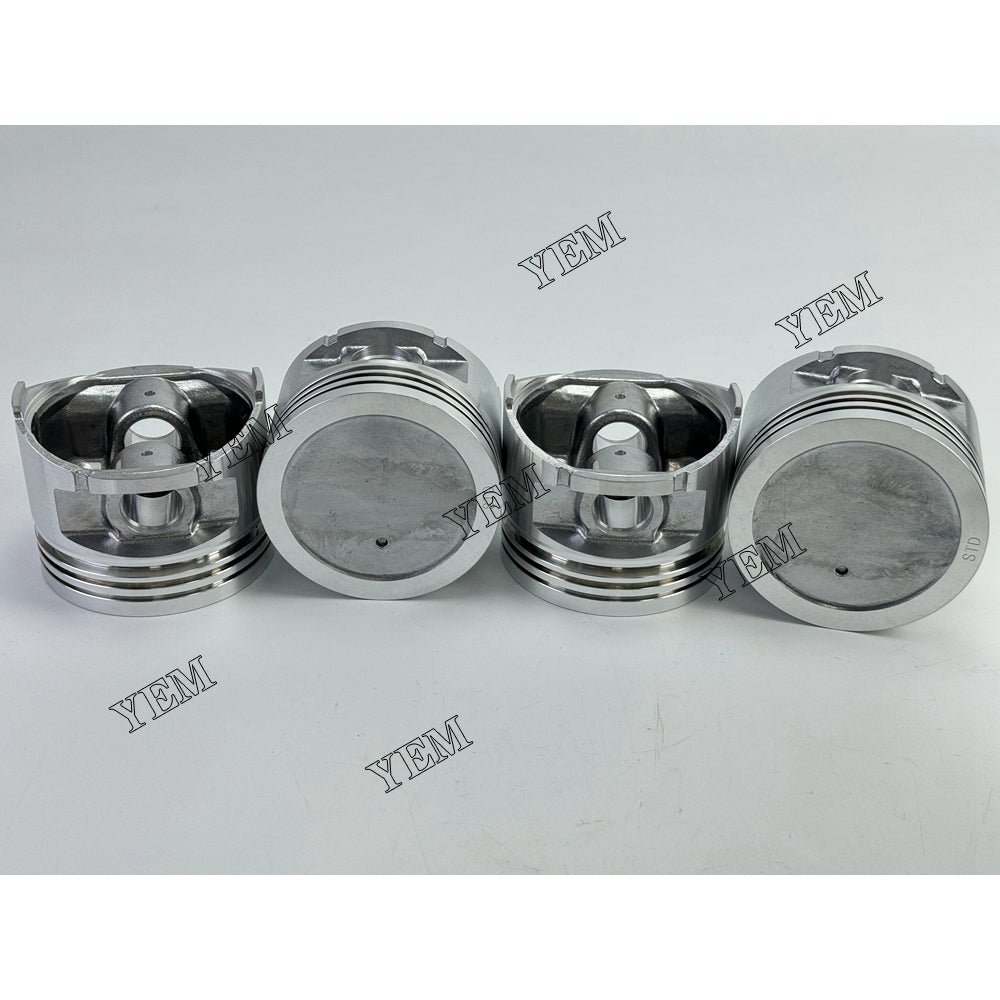 YEM Parts 4X 12010-50K00 Piston std size 87.2mm For Nissan H20 TCM FG25N5T forklift Engine For Nissan