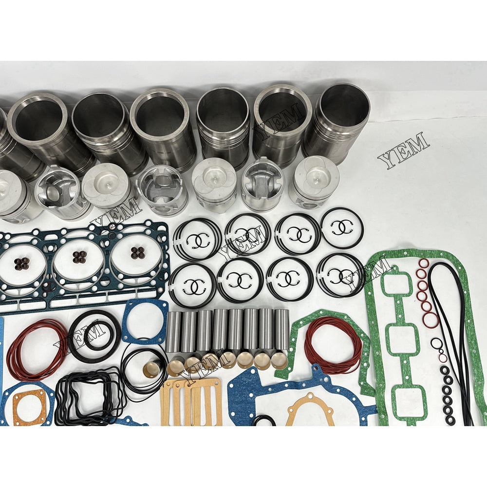 YEM Parts 8X Overhaul Kit With Gasket Set For Nissan RF8 excavator diesel engine For Nissan