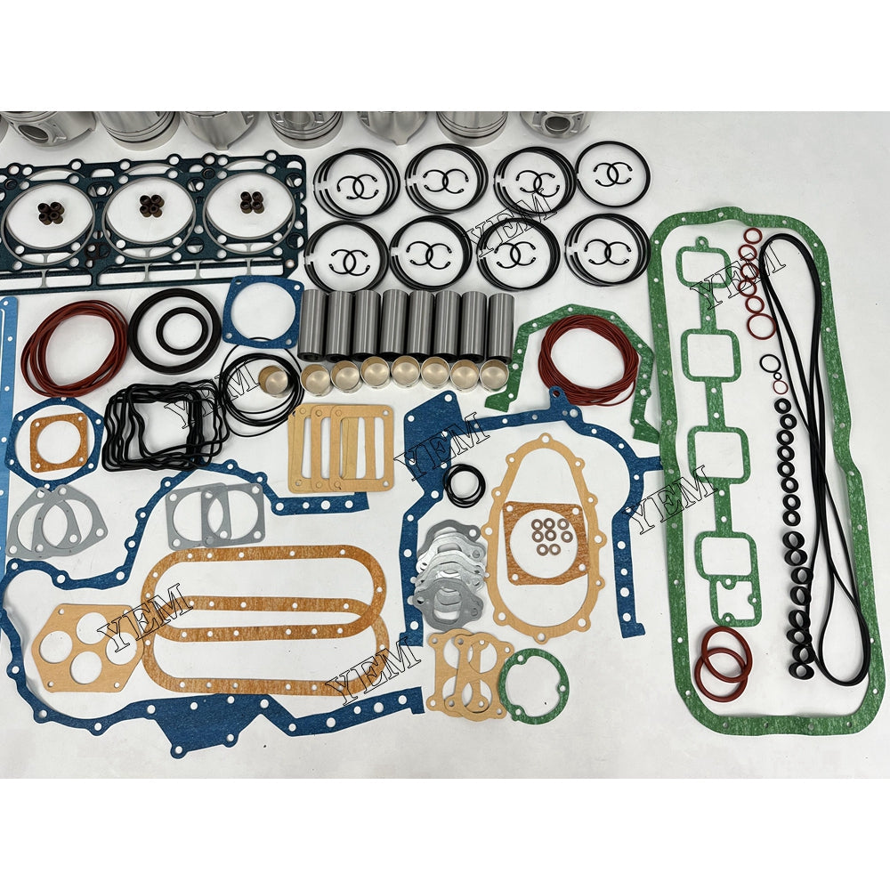 YEM Parts 8X Overhaul Kit With Gasket Set For Nissan RF8 excavator diesel engine For Nissan