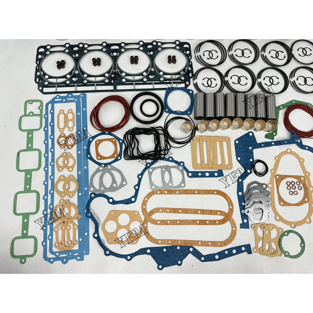 YEM Parts 8X Overhaul Kit With Gasket Set For Nissan RF8 excavator diesel engine For Nissan