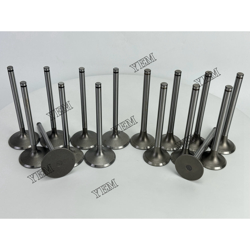 YEM Parts 16X Intake & Exhaust Valve For Nissan RF8 Engine (Fit For One Engine) For Nissan