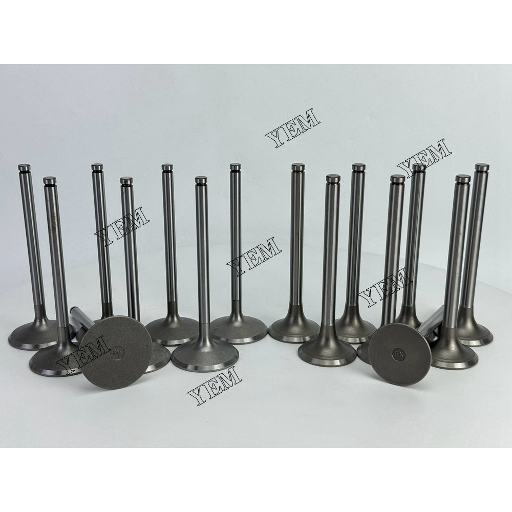 YEM Parts 16X Intake & Exhaust Valve For Nissan RF8 Engine (Fit For One Engine) For Nissan