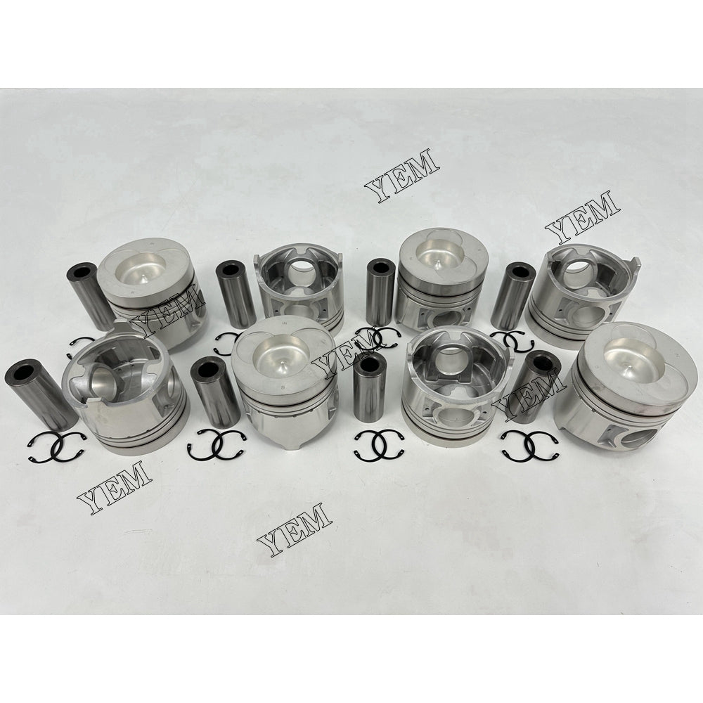 YEM Parts 8X Piston std size 138mm For Nissan RF8 diesel engine spare parts