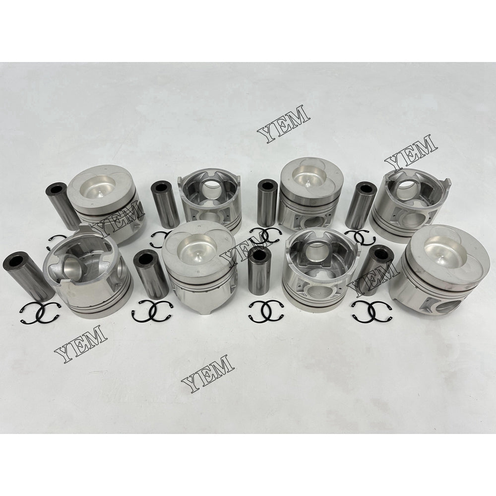 YEM Parts 8X Piston std size 138mm For Nissan RF8 diesel engine spare parts For Nissan